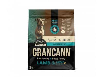 Grancann Lamb & Hemp seeds Adult small & medium breeds, 1kg