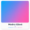 Modro růžová