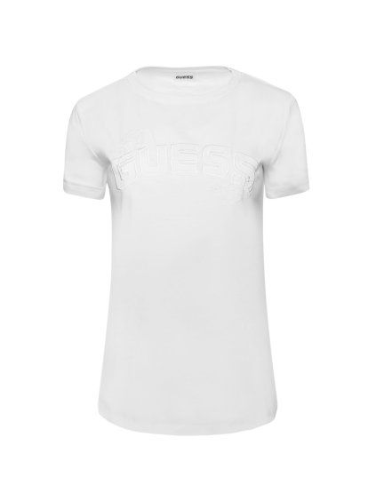 Dámská trička GUESS LISETTE SS, bílé
