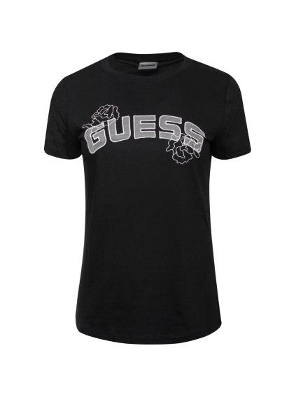 Dámská trička GUESS LISETTE SS, Černé