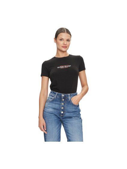 Dámské tričko Guess GJ SS CN SLIM, černá