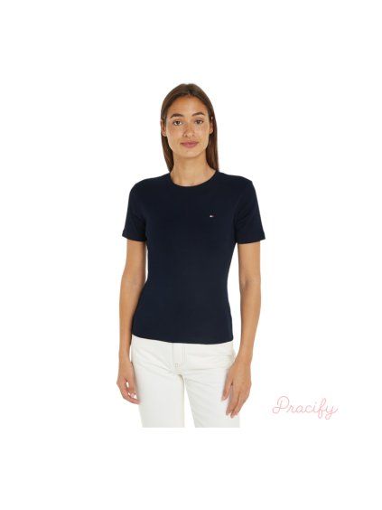 Dámské tričko Tommy Hilfiger s krátkým rukávem -  modrá