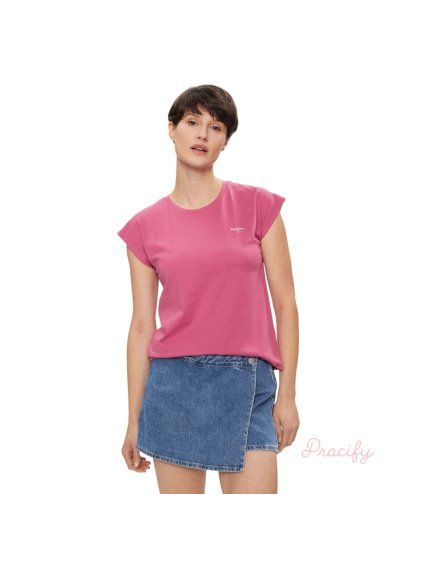 Dámské tričko  Pepe Jeans Lory Future - Růžové