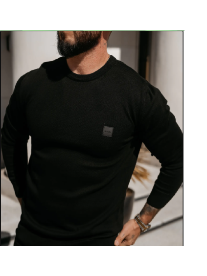 OLAVOGA Pánský svetr ALAVOS - černý