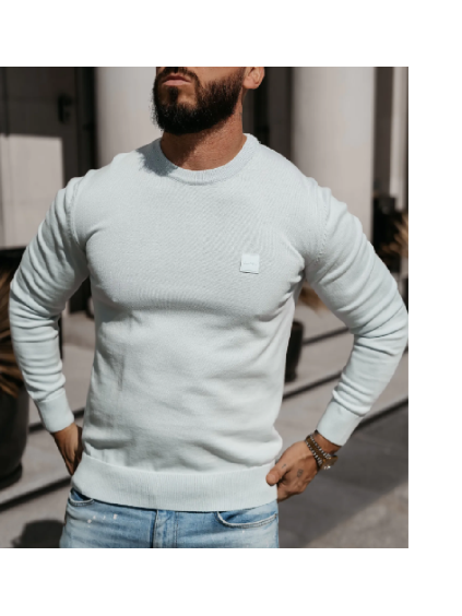 OLAVOGA Pánský svetr ALAVOS - Modrý