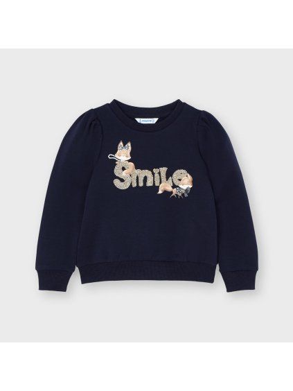 Mikina Mayoral flitrovaná modrá