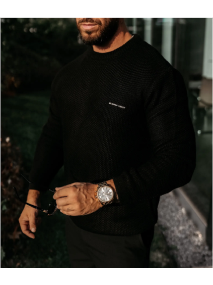 OLAVOGA Pánský svetr DUSTER - černý