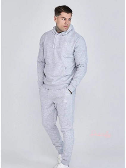 SIKSILK pánská tepláková souprava 28540 - šedá