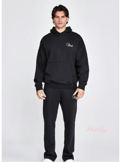 Pánská souprava oversize SIKSILK 28766 - černá