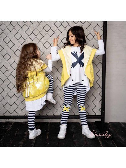 Dívčí komplet STRIPE STYLE – tunika + legíny