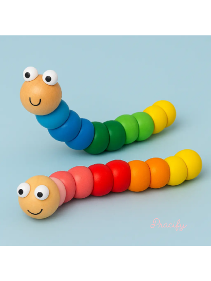 Bigjigs Toys Wiggly Worm Stress hračka