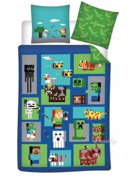 Ložní souprava Minecraft pro chlapce