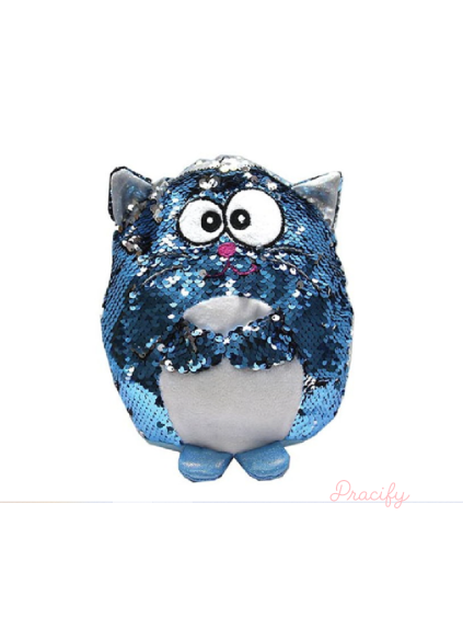 Flitrovaný maskot kočka