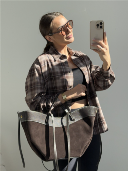 Dámská kabelka Selavi maxi čokoládová