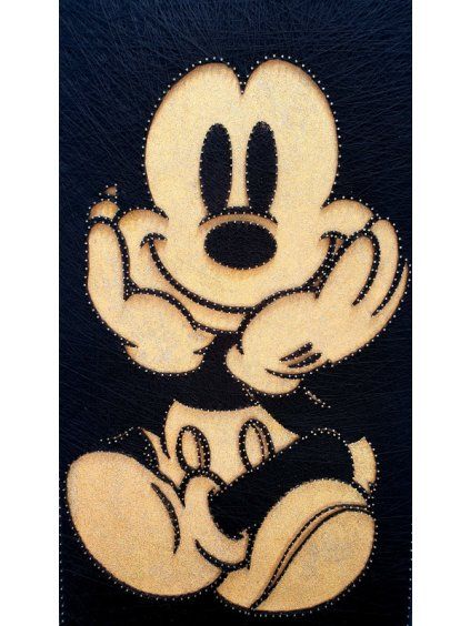 mickey glamour obraz string art 3