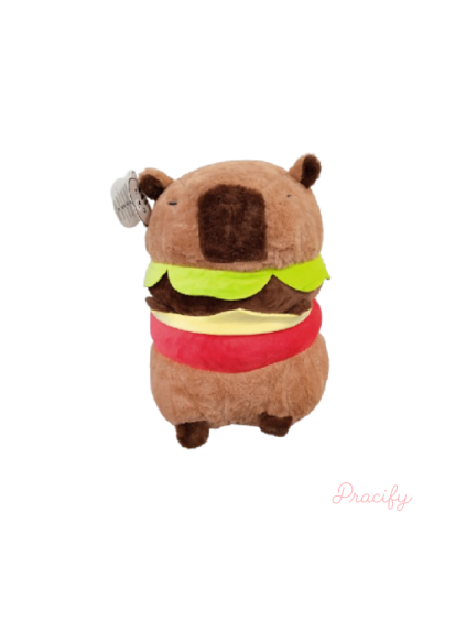 Plyšový kapybara hamburger 40 cm
