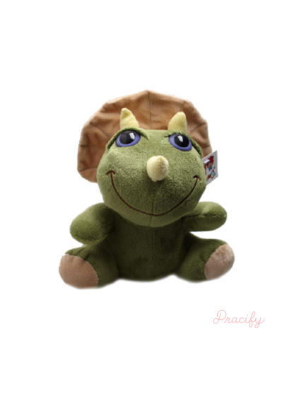 Veselá plyšová hračka dinosaurus