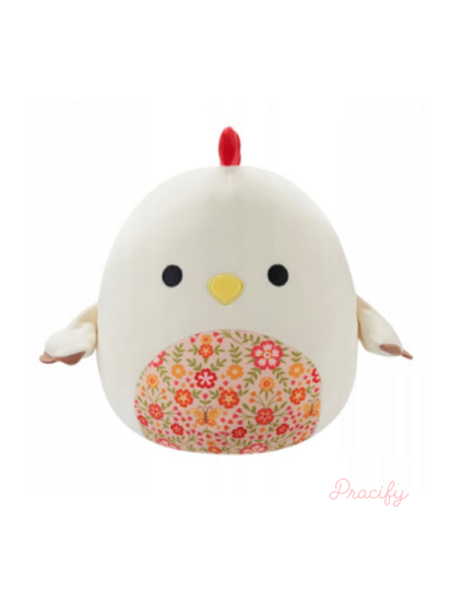 Squishmallows 30 cm Kuře Todd Kohout Bílý