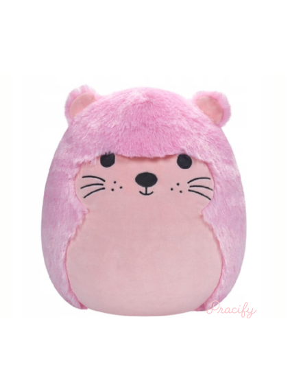 Squishmallows Fuzzamallows 30cm Anu růžová vydra