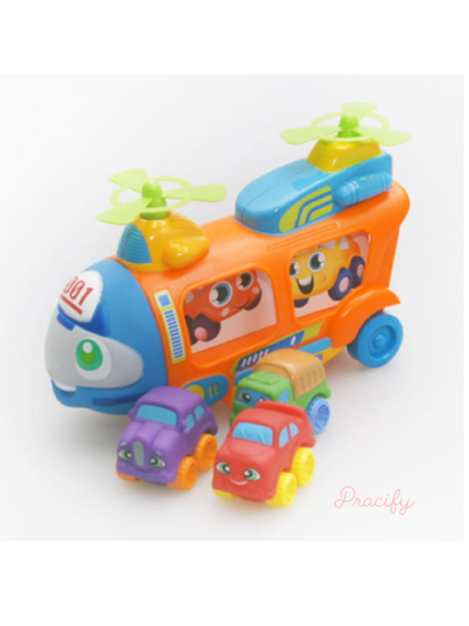 Vrtulník pro miminko + 3 auta