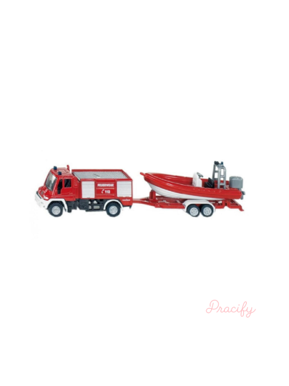 SIKU Hasičský Unimog s člunem 1636
