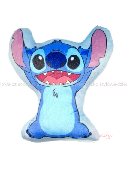 Mini polštářek 3D Stitch plyšová hračka 14x13cm