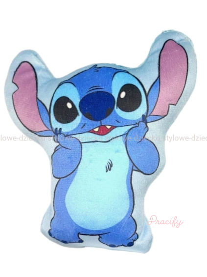 Mini polštářek 3D Stitch plyšová hračka 14x13cm