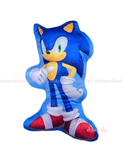 3D dětský dekorační polštář Sonic 33cm