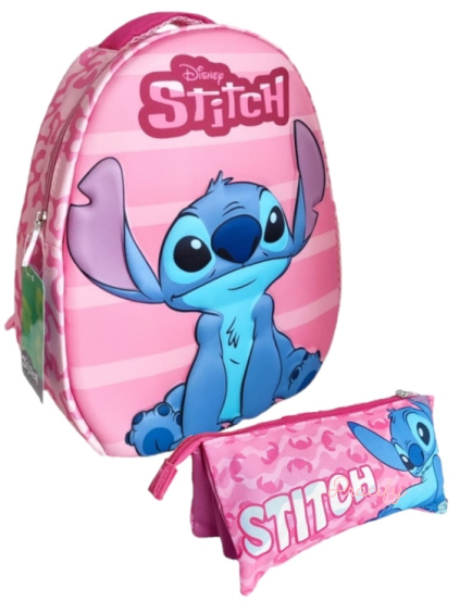 3D Stitch Batoh do školky na výlety + penál