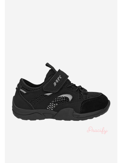 Černé barefoot tenisky s elastickými tkaničkami BARTEK 87023-11
