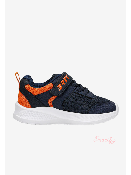 Boty BARTEK 87003-16, tmavě modré a oranžové