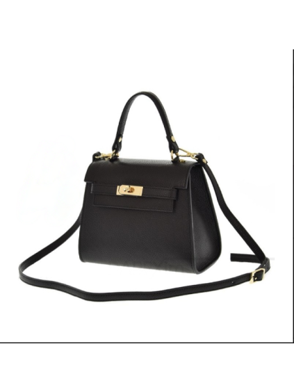 Dámská kožená kabelka Hera, černá
