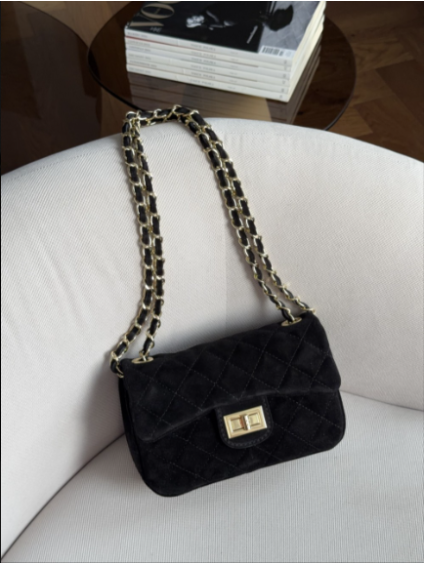 Dámská mini semišová černá kabelka Chanel