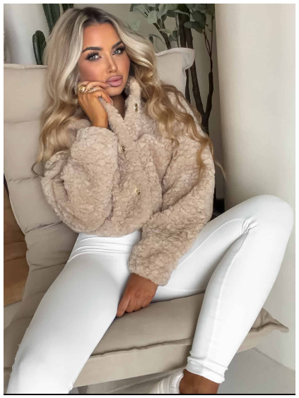 Dámská bomber bunda Cloudy – béžová (Velikost One Size)