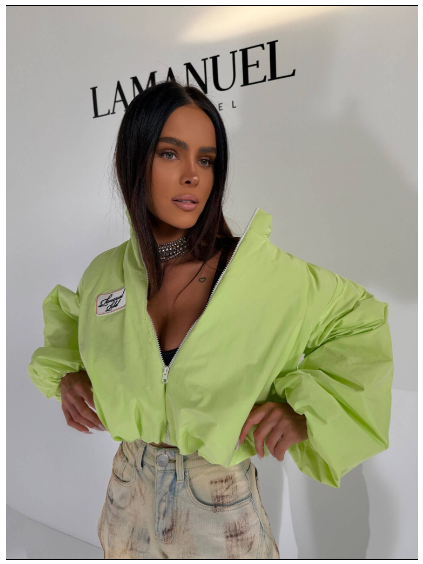 Limetková bunda BLOOM LaManuel (Velikost One Size)