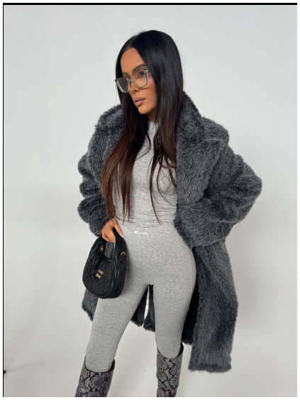 Grafitový kabát ALPHA LaManuel (Velikost One Size)