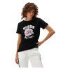 Dámská trička Guess s potiskem Peony - černé