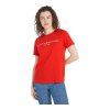 TOMMY HILFIGER DÁMSKÉ TRIČKO REG CORP LOGO C-NK SS ČERVENÉ