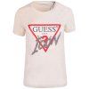 Dámská trička Guess SS CN ICON TEE světle broskvová