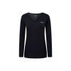 Dámský top s dlouhým rukávem Pepe Jeans Corine L/S Future -Černé