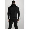 Pánská mikina FULL ZIP SIKSILK - černá s logem na rukávu