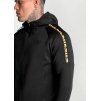 Pánská mikina FULL ZIP SIKSILK - černá s logem na rukávu