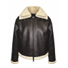 AVIATOR SIKSILK pánská bunda z ovčí kůže 27478 - Hnědá