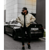 OLAVOGA Pánská bunda bomber WOOLY - Béžová