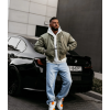 OLAVOGA Pánská bunda bomber WOOLY - Khaki