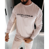 OLAVOGA Pánská velurová souprava SKIP - béžová