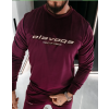 OLAVOGA Pánská velurová souprava SKIP - Maroon