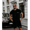 Pánská velurová souprava OLAVOGA Men NIGHT THREAD - černá