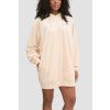 guess bezowa damska dluga welurowa bluza couture