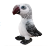 Plyšový maskot šedého papouška 20 cm